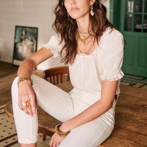 NWT Sezane Frances Blouse size 34